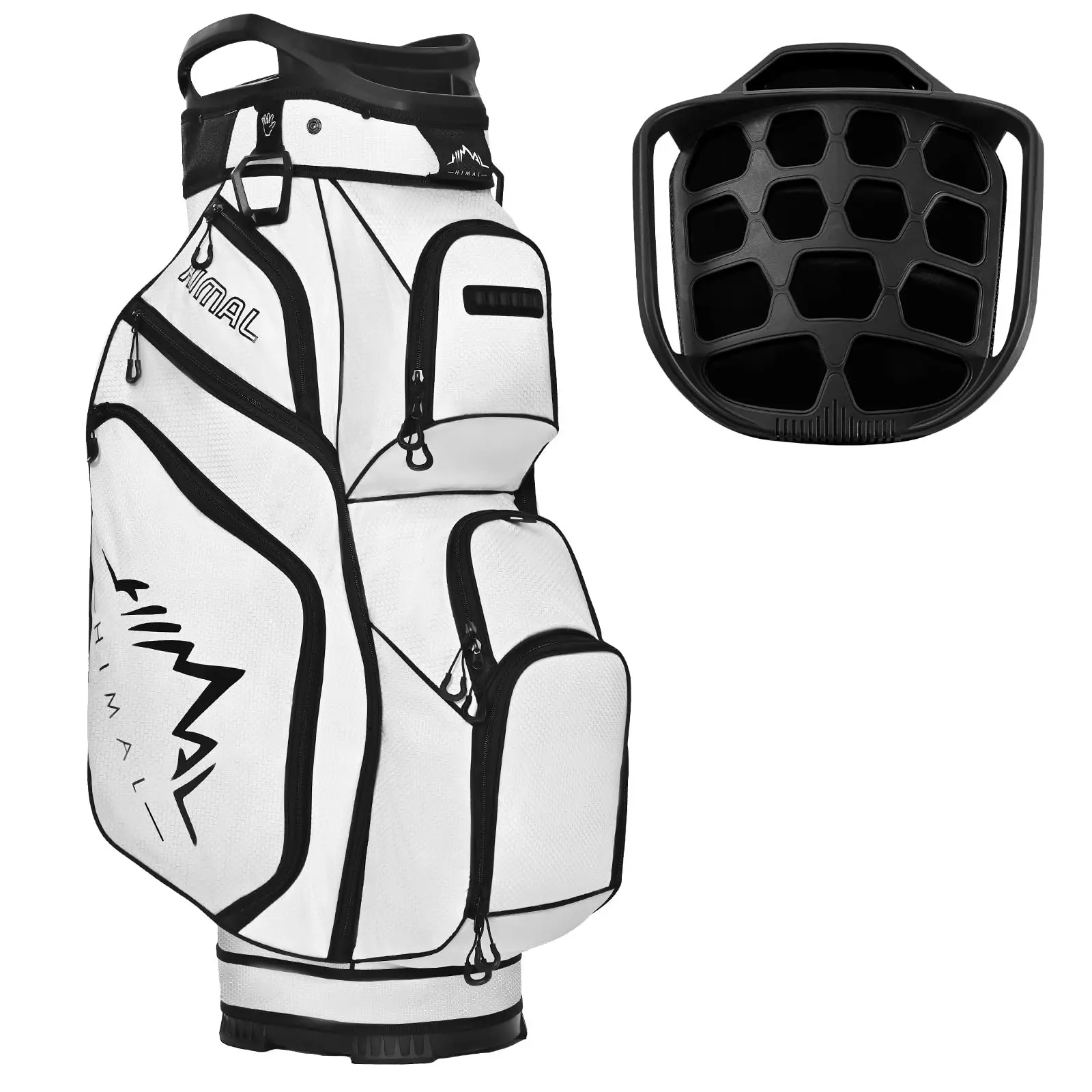 UNIHIMAL 14-Way Golf Cart Bag Full Length Premium Golf Bag for Men with Cooler Pocket Handles and Rain Cover Blue Golf Equipment Golf Pack