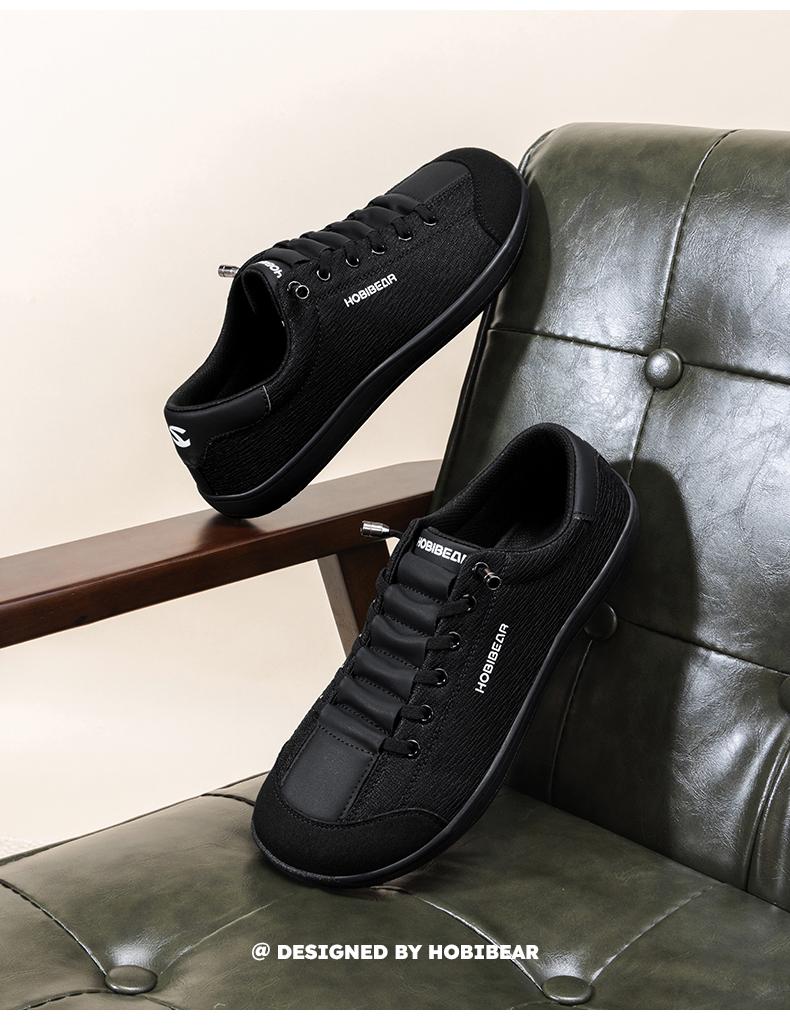 HOBIBEAR   Wide Toe Spring Autumn Fabric Breathable Mesh Upper Sports Dad Shoes with Soft Sole and Wide Fit for Daily Casual Wear