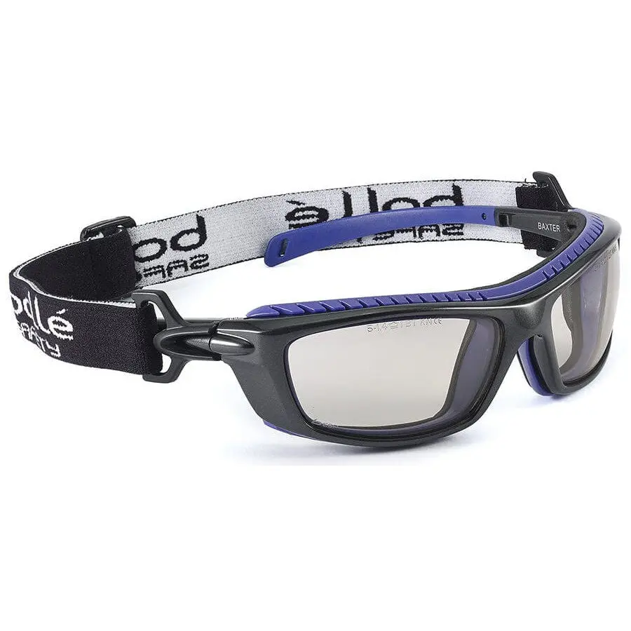 Bolle Baxter Safety Glasses-Goggles Black with CSP Platinum Anti-Fog Lenses