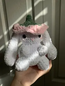 crochet flower bunny
