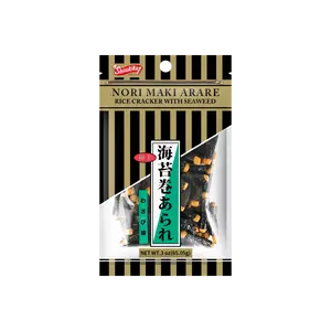 SHIRAKIKU Japanese Wasabi Flavored Seaweed Snacks Crispy Nori Rolls 85g - New Arrival
