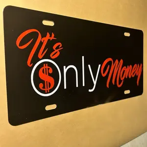 It’s only money license plate