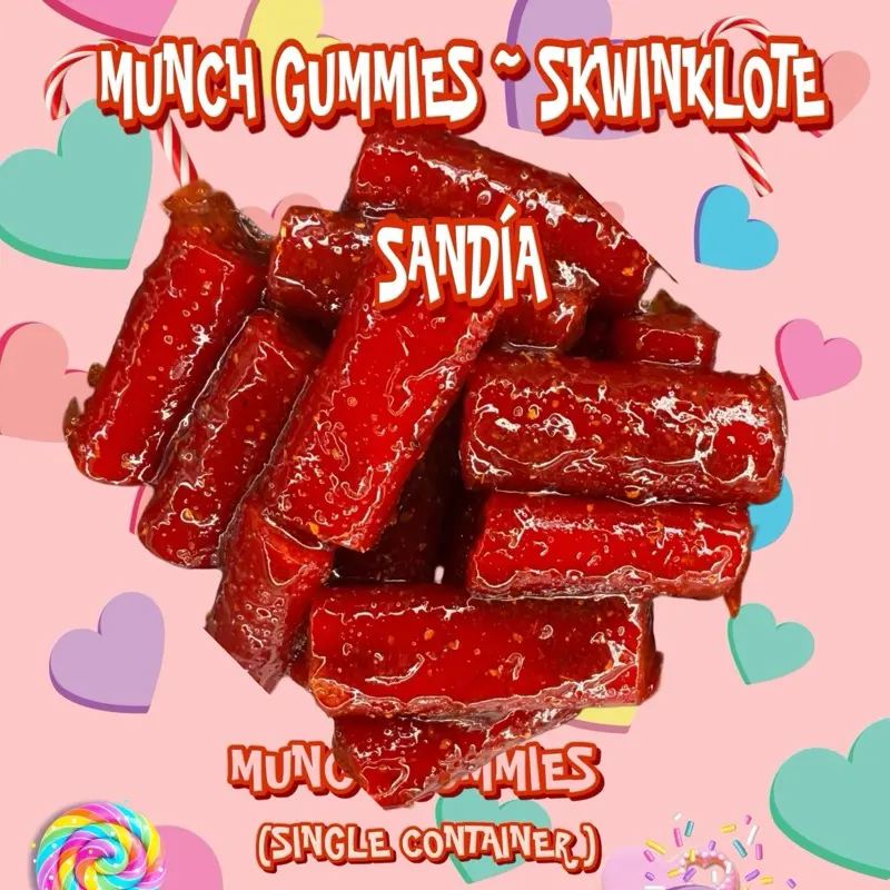 munch gummies ~ Swinklote Sandía - ( ONE CONTAINER )