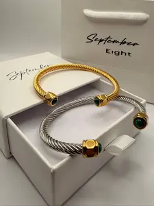 Bangle Gil - Green- two tones