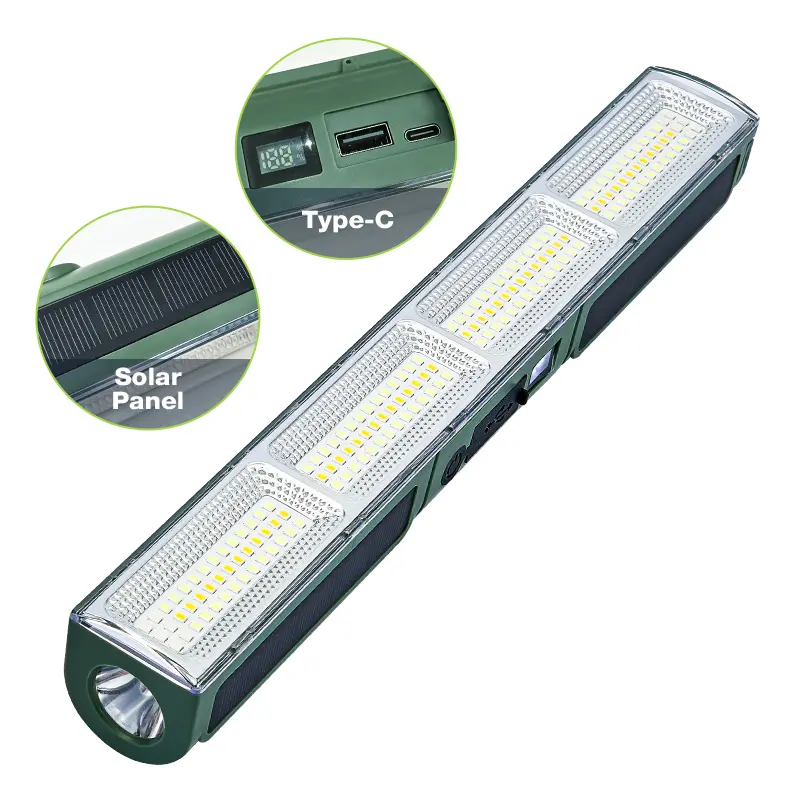 Qawtor Rechargeable LED Work Light - 168 Super Bright LED Array, 4000mAh Magnetic Compact Form Flashlight Lighting, USB/Type-C Power Bank, 5 Modes, Red/Blue Strobe, LCD Display, Hidden Hook, Outdoor Ready USB Rechargeable Spotlight for Car Repair, Camping