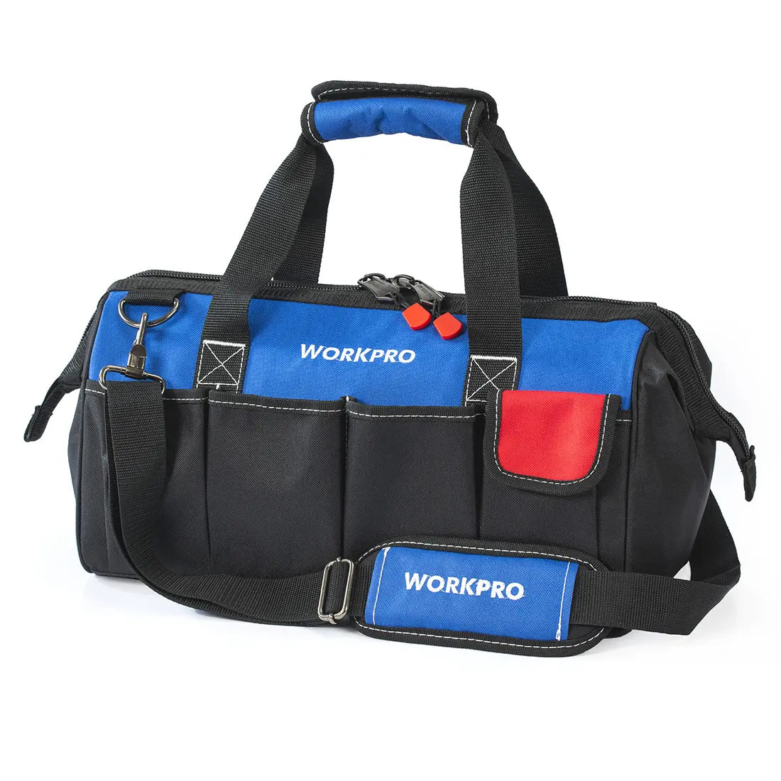 #backtoschool WORKPRO 14/18-inch Tool Bag, Multi-pocket Tool Organizer with Adjustable Shoulder Strap