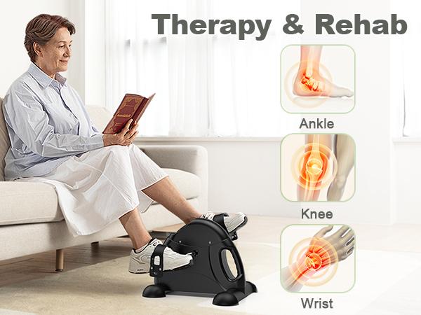 FEIERDUN Desk exercise bike, suitable for indoor workouts and physical therapy, wrist, arm, and leg rehabilitation trainer with electronic display screen #SpringStatements