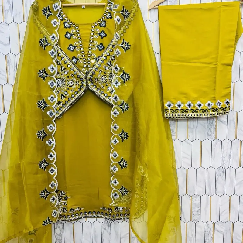 Pakistani 3 piece dress ready to wear thread work