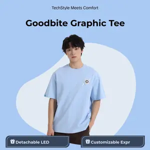 GoodbiteLED Screen,Interactive DisplayViral,Graphic Tech Tee |   Viral Streetwear for Men & Women t-shirt cotton