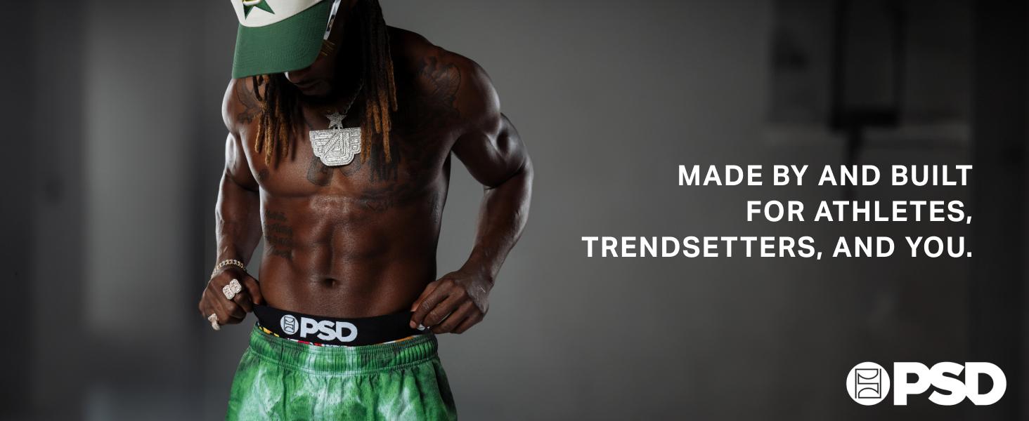 PSD Mens 3 Eyed Ink Boxer Brief - Standard Length 7 Inch Inseam, Moisture-Wicking 4-Way Stretch Fabric Breathable Menswear Tiger Animal Print Activewear Day PSD Mens 3 Eyed Ink Boxer Brief - Standard Length 7 Inch Inseam, Moisture-Wicking 4-Way Stretch Fabric Breathable Menswear Tiger Animal Print Activewear Day