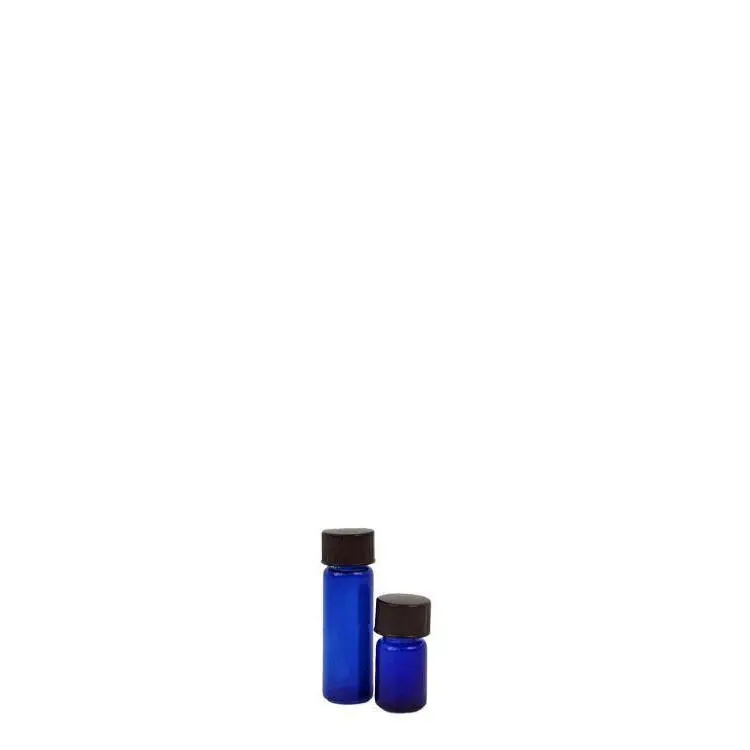 Blue Glass Dram Bottles