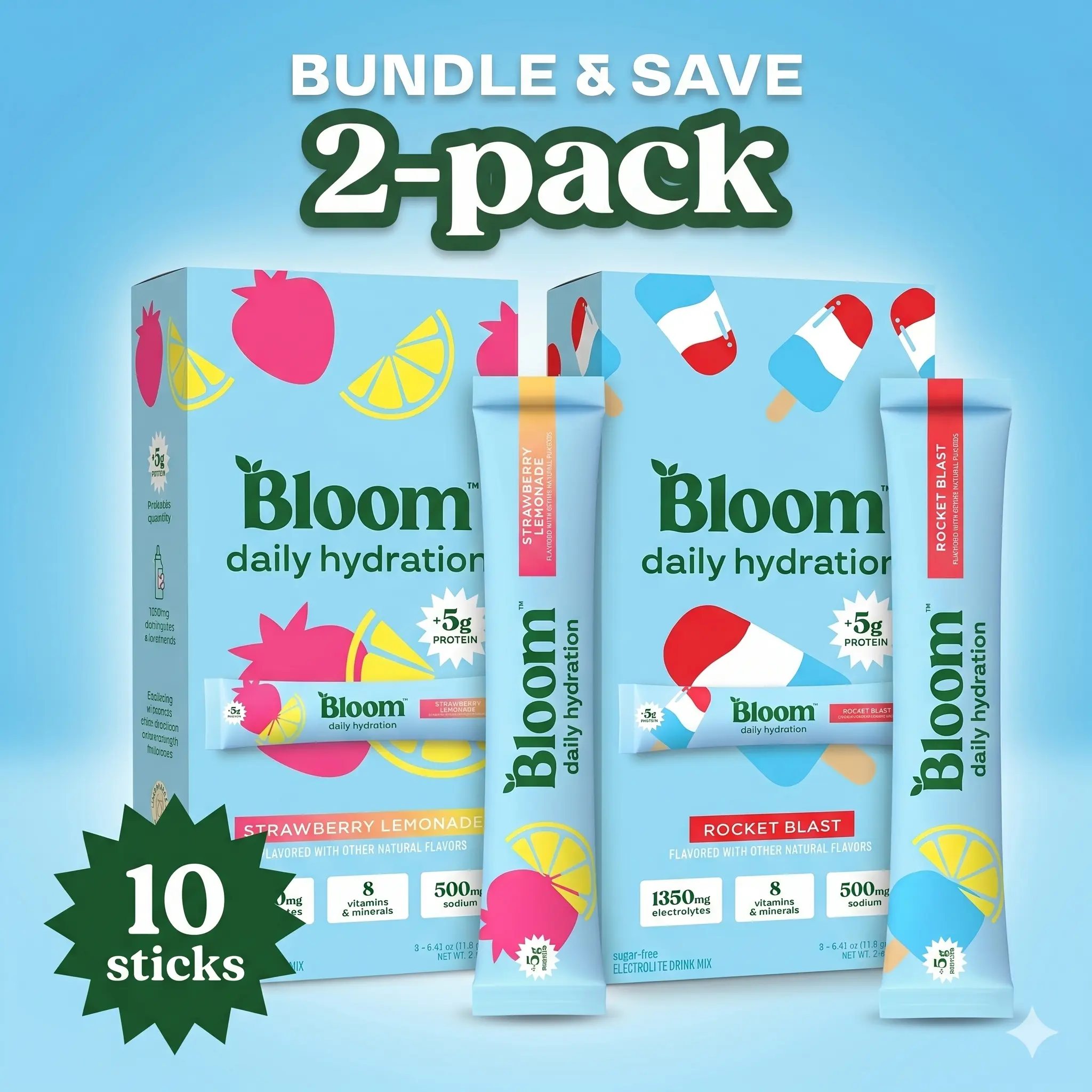 Hydration Sticks -  2 Pack & 3 Pack Bundles