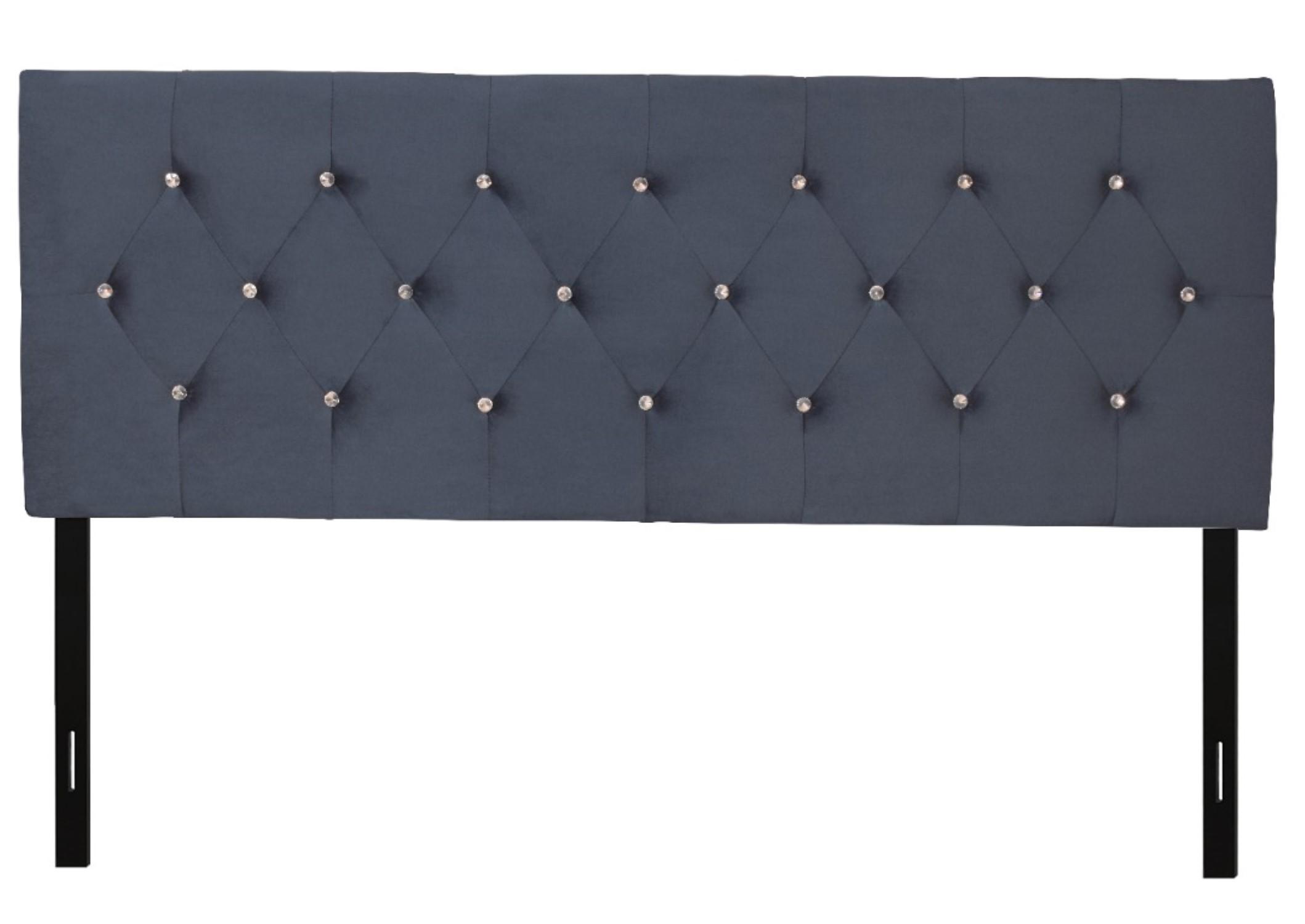 Favorer Concetta Diamond Tufted Velvet Upholstered Headboard, Silver Gray/Black/Blue/Pink Favorer Concetta Diamond Tufted Velvet Upholstered Headboard, Silver Gray/Black/Blue/Pink