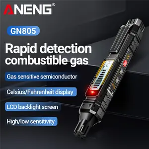 ANENG GN805 Flammable Gas Detector, Gas Leak Analyzer 50~10000PPM, Audible Alarm, Multiple Detection Modes.