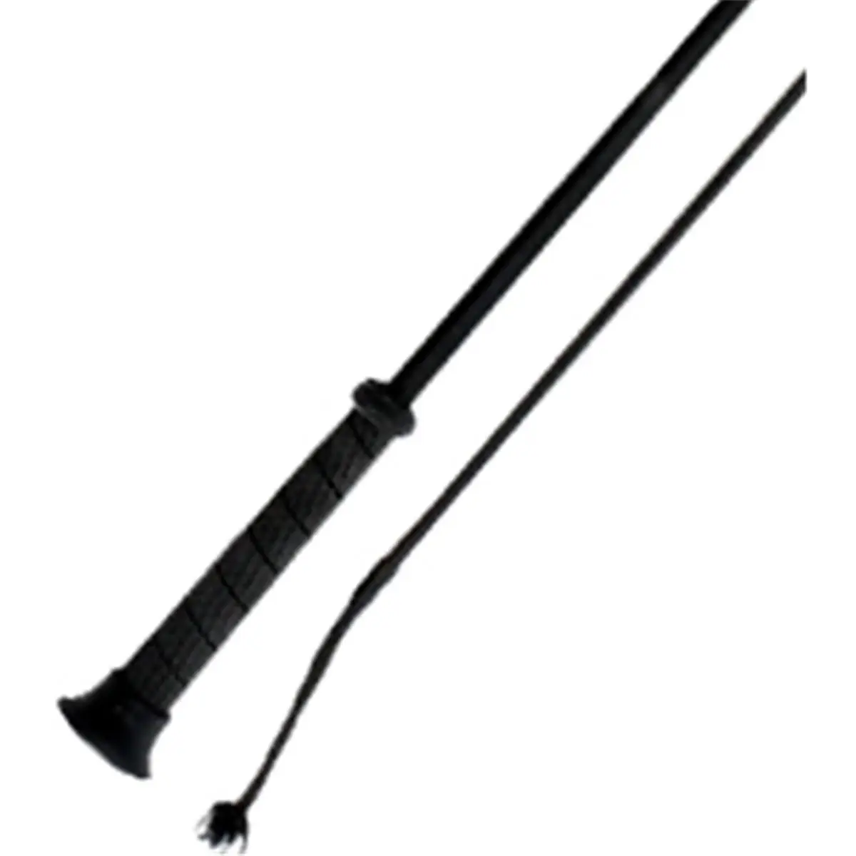 Jacks 1536-BK-39 39 in. Dressage Whip with Rubber Grip - Black