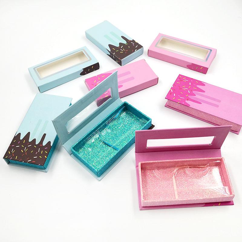 100D mix lengthes fluffy drama looking styles  easy seperate of having a natural looking supplied by factory customized lashes and lash box Eyelash Set Cosmetic