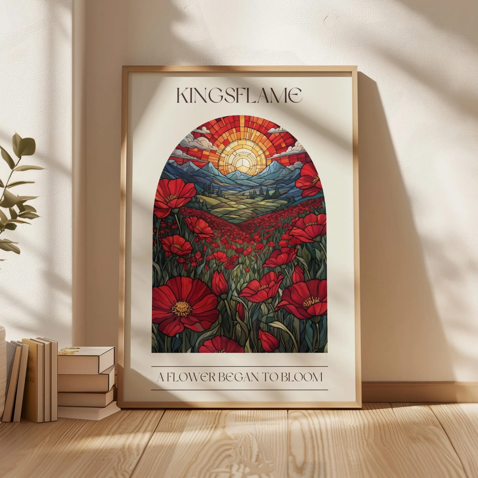 Throne of Glass Kingsflame Print, ToG, To Whatever End Poster, Bookish Wall Art, Sarah J Maas (Unframed)
