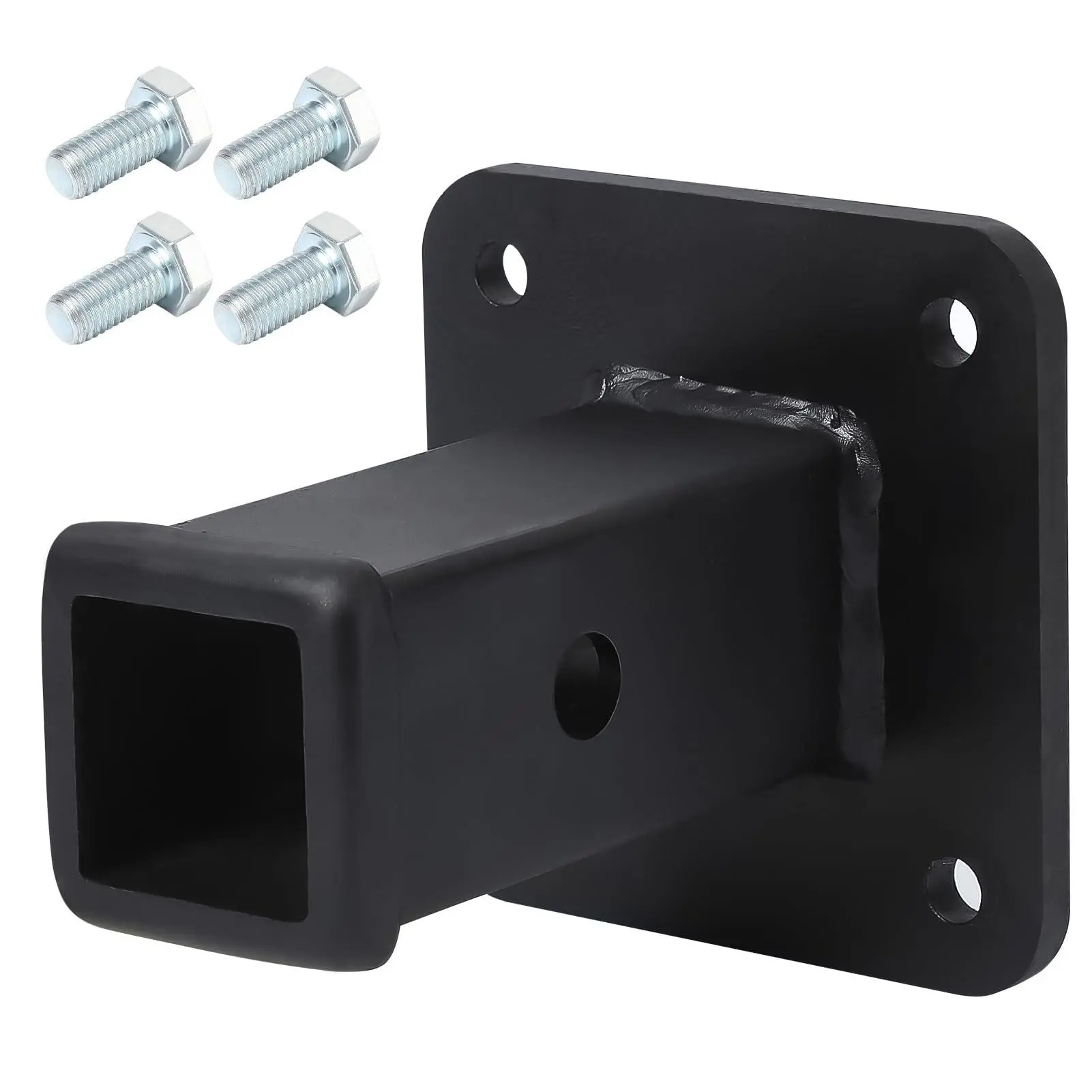 Gaomon Solid Heavy-Duty Steel Wall Mount Trailering Equipment - 2-Inch Receiver Ports, 4 M12 Screws, 20,000 LBS MGTW, Concrete Quick-Install Bumper Accessory for Snowmobiles, Lawn Mowers