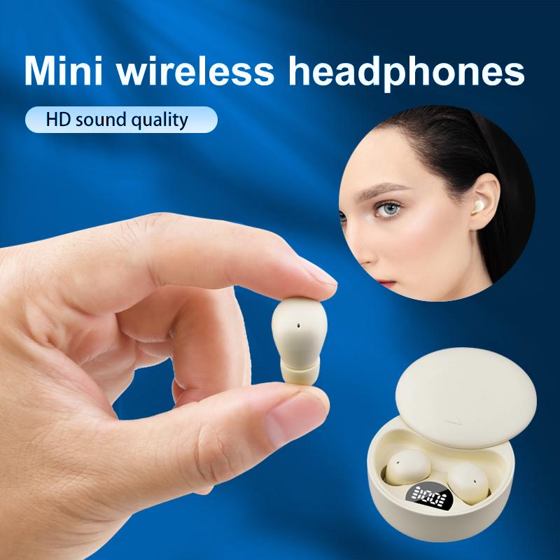 Mini Invisible Headphones Bluetooth 5.4 True Wireless In-Ear Earphones sport Audio Earbud audifonos bluetooth wireless headphones noise cancelling headphones gamingheadset