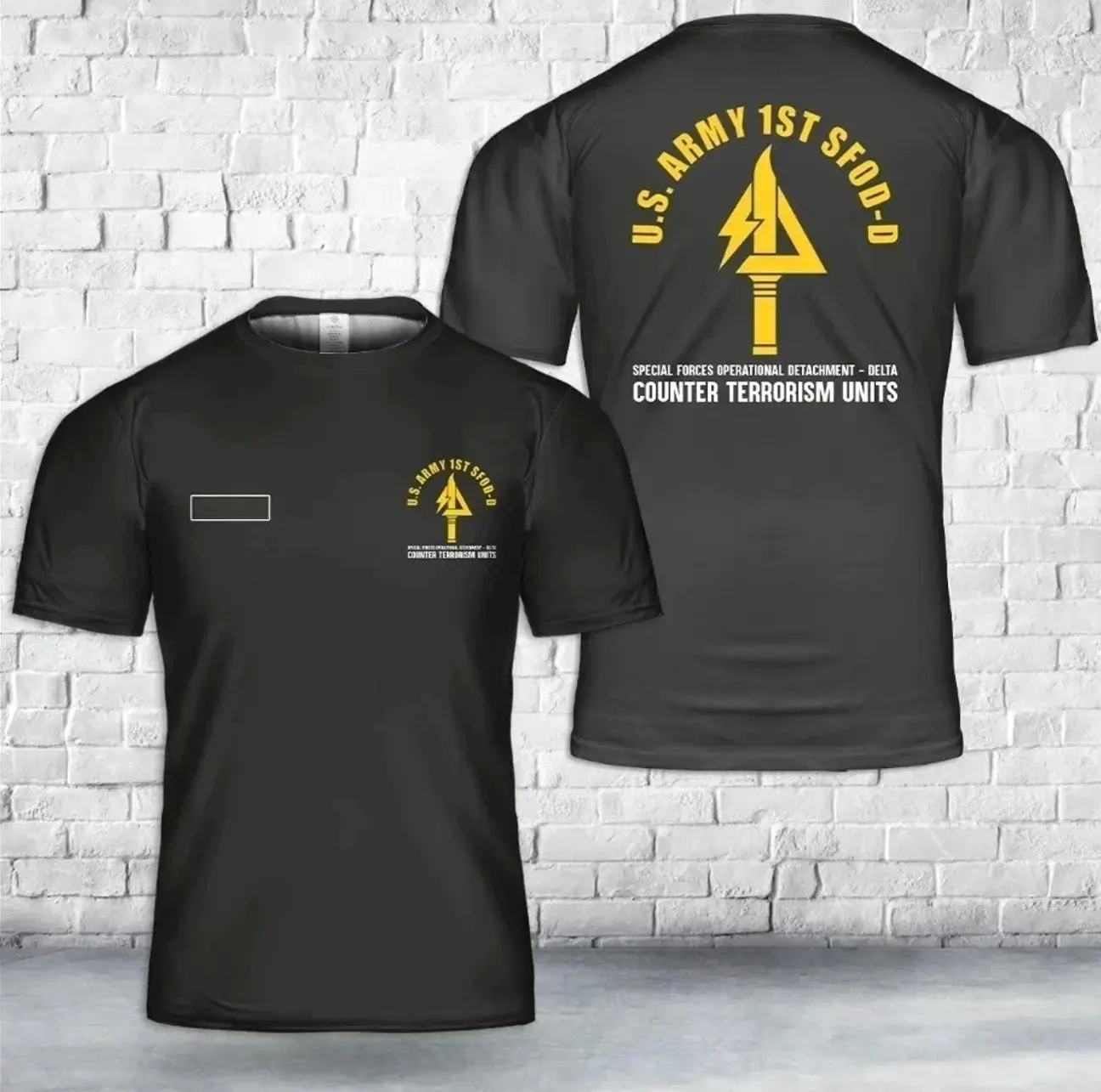 Custom Name US Army - 1st Special Forces Operational Detachment AOP 3D T-Shirt XJT