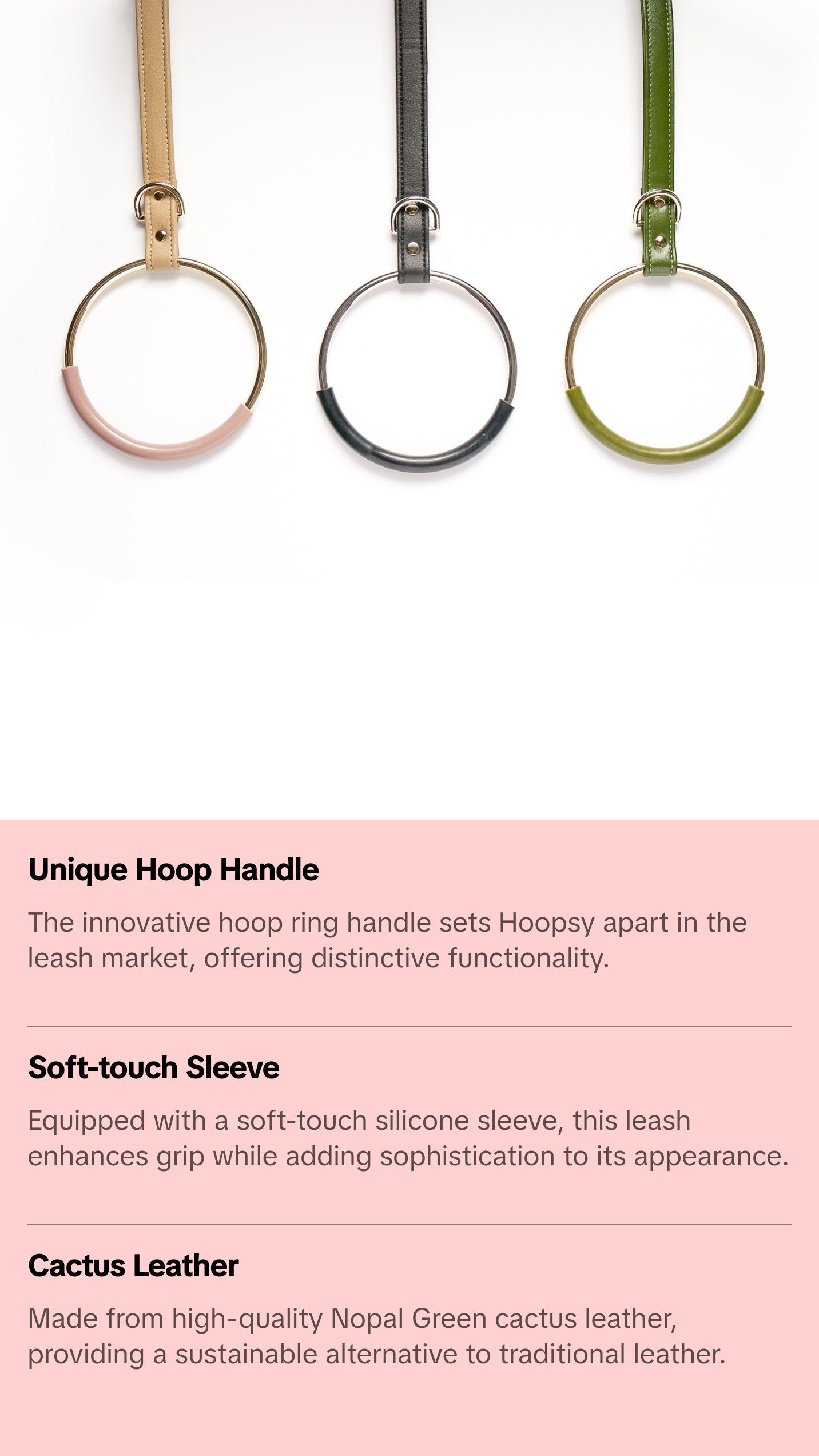 Hoopsy Leash - Nopal Green