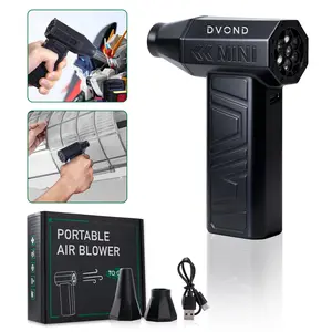 Electric Compressed Air Duster-3-Gear Adjustable Mini Duster Blower with Fast Charging,  for Computer, Keyboard, Car Cleaning, Houses, Outdoor，Camping，180000RPM Super Power，Replace Canned Air Compressed Air Cans