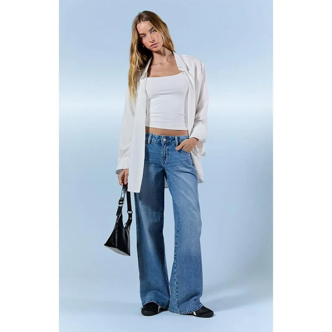 Pacsun Women's Casey Low Rise Baggy Jeans Astrid