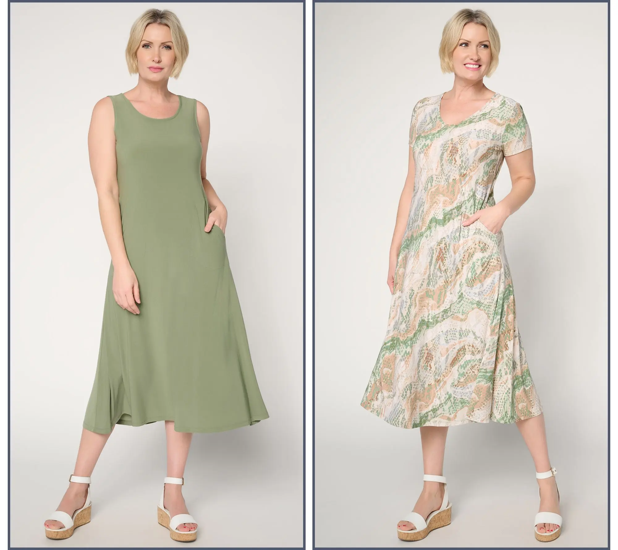 Attitudes by Renee Regular Pack of 2 Como Jersey Dresses
