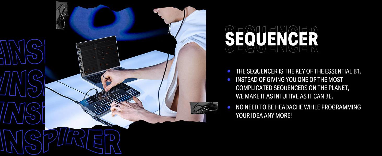 Donner Essential B1 Analog Bass Synthesizer & Sequencer