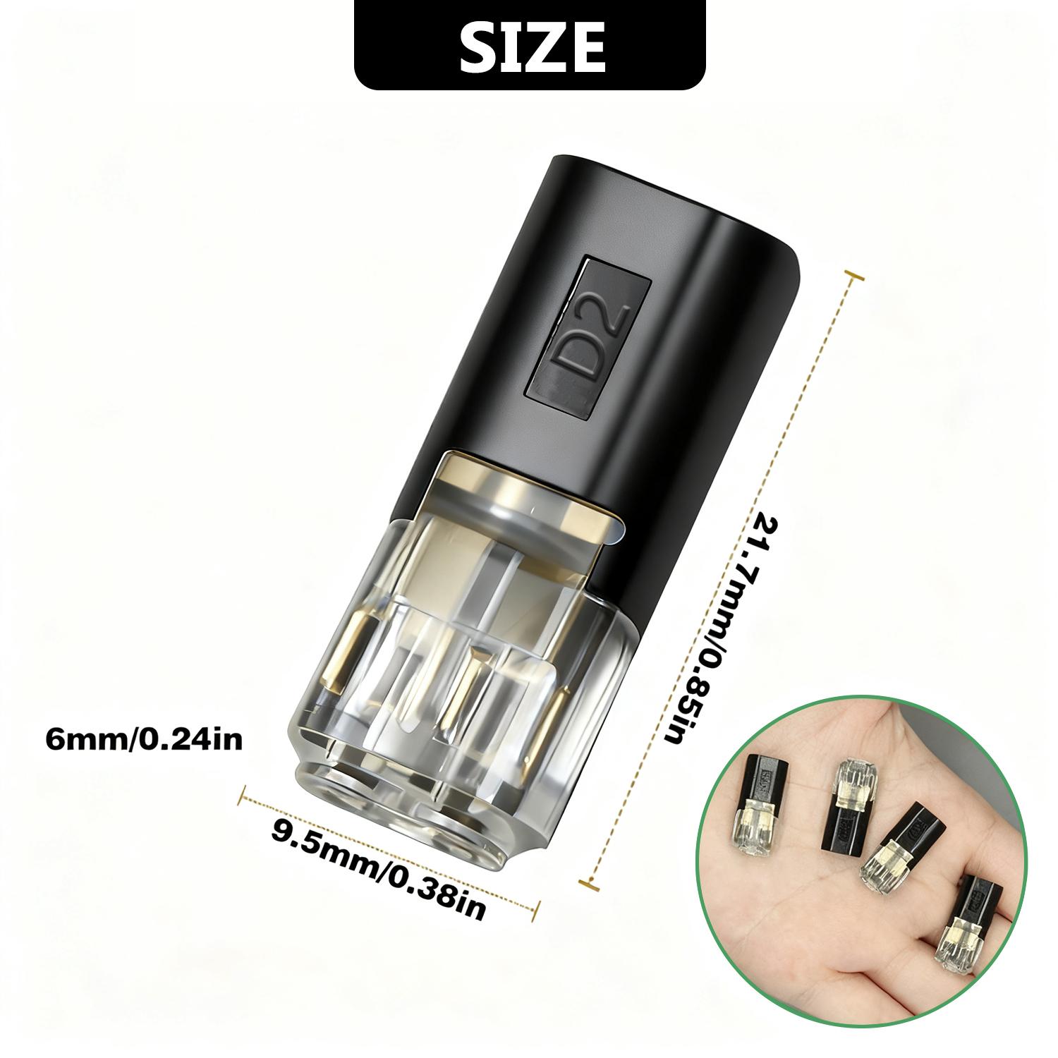 Double-Wire Plug-in Connector 50/100 PCS  Low Voltage Wire Connector with Locking Buckle Fast Connect Plugs Hardware Tools for Repair Renovation DIY Crafts