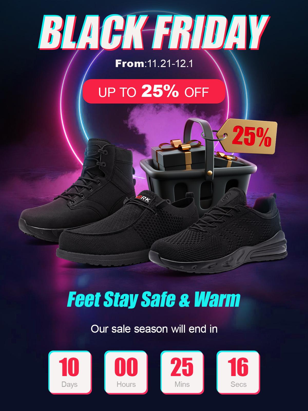 Men's Non-slip Work Shoes Oil-Resistant with Air Cushion Breathable Mesh Comfort Footwear work shoe