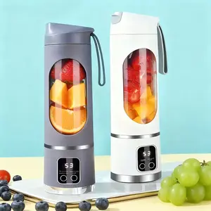 Portable Digital Juicer Blender with LED Display- Multimode Juicer Machine for Fruit & Vegetable- Leak-Proof, Large Capacity USB-C Rechargeable Blender for Liquid Diet, Compact Blender for Household Kitchen & Travel Mate, Halloween Birthday Day Gift