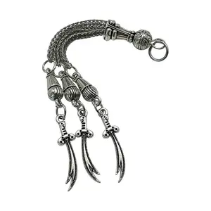 DIY Antique Silver Metal Tassel Brushes — Personalized Jewelry-Making Supplies