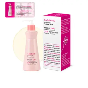 SAIMDANG Women’s Intimate Cleansing Gel (pH 4.5), Korean herbal formula, odor-free, moisturizing and firming care, gentle intimate cleansing, travel size included
