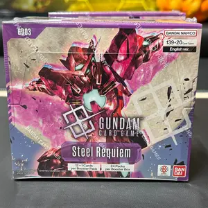 Steel Requiem GD03 Gundam Card Game Booster Box Sealed or Ripped Live