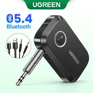UGREEN 5.4 Aux Bluetooth Adapter for Car, Wireless FM Transmitter, 3.5mm aux Audio Receiver for Home Stereo/Wired Speaker, 15H Battery Life Car Accessories, Bluetoothtransmitter, Automotive,TikTokShopBlackFriday ,TikTokShopJumpstartSale