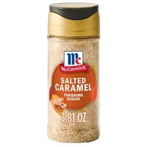 Finishing Sugar, Salted Caramel, Limited Edition, Creamy Caramel Flavor with a Touch of Salt, For Coffee, Ice Cream, Brownies, Popcorn, Hot Cocoa, and More, 3.81 oz