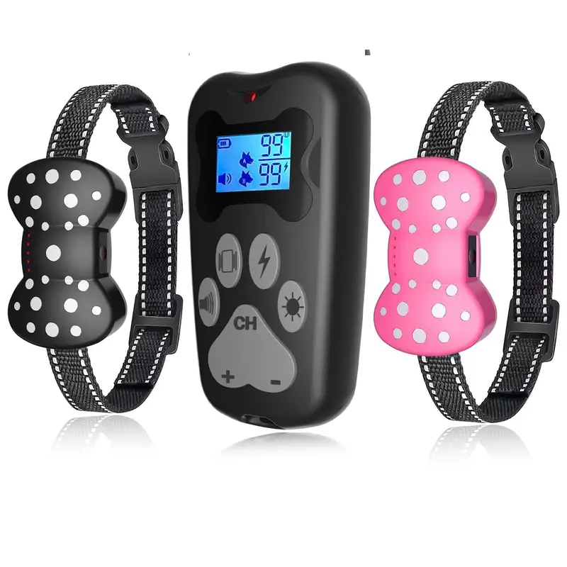 Rechargeable Dog Training Collar for 2 Dogs – 3000Ft Remote Range with Beep, Vibration, and Safe Static Stimulation for Small, Medium, and Large Dogs