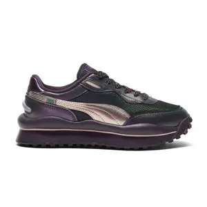 PUMA Womens Style Rider Galactic Lace Up Sneakers Shoes Casual - Purple