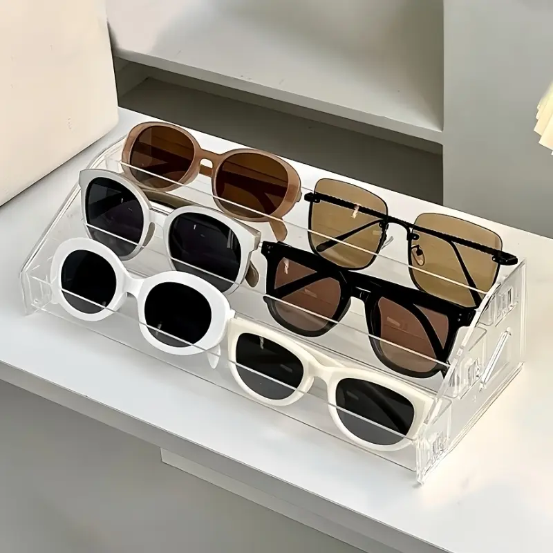 High-End Acrylic Sunglasses Display Stand, Glasses Storage and Organizing Rack