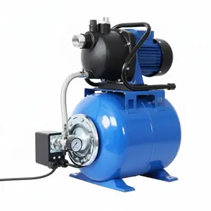 Garvee 1.6 HP Shallow Well Pump with Pressure Tank, 1320 GPH, Water Jet Irrigation Pump, Automatic Pressure Switch, Stainless Steel, for Home, Farm, Garden & Yard, Blue