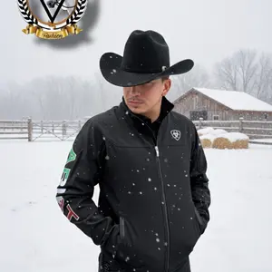 Men's Black Classic Team MEXICO Softshell Water Resistant Jacket