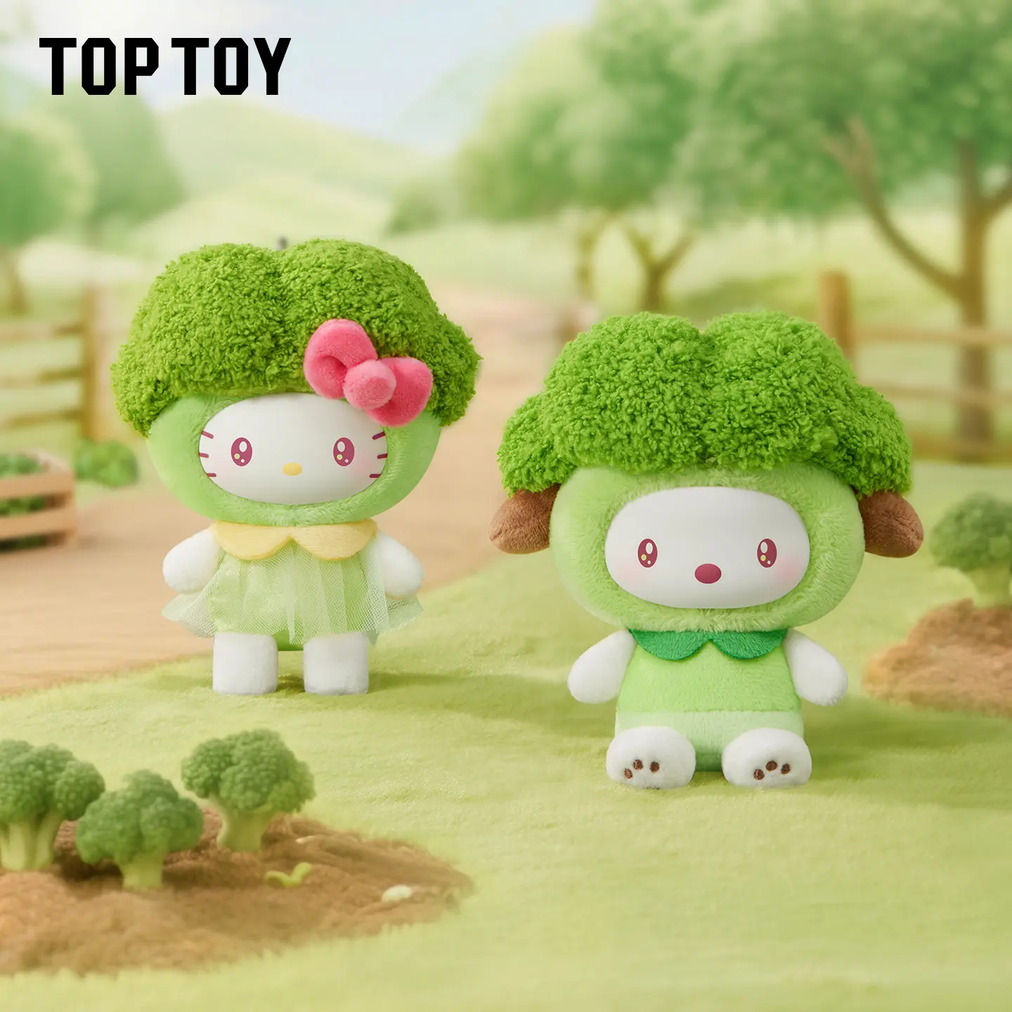 TOPTOY SR Characters Fruit & Vegetable Series Cute Mini Plush Keychain Blind Box - Bag Accessories, Collectible with Surprise Element, Mini Gifts for Daily Carry, Gifting [Back to School]