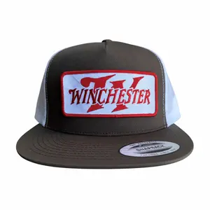 Winchester Vintage Snapback Trucker Hat Mesh Back Yupoong 6006