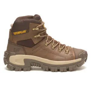 CAT Footwear Mens Invader Hiker Waterproof Soft Toe  Work/Duty - Brown
