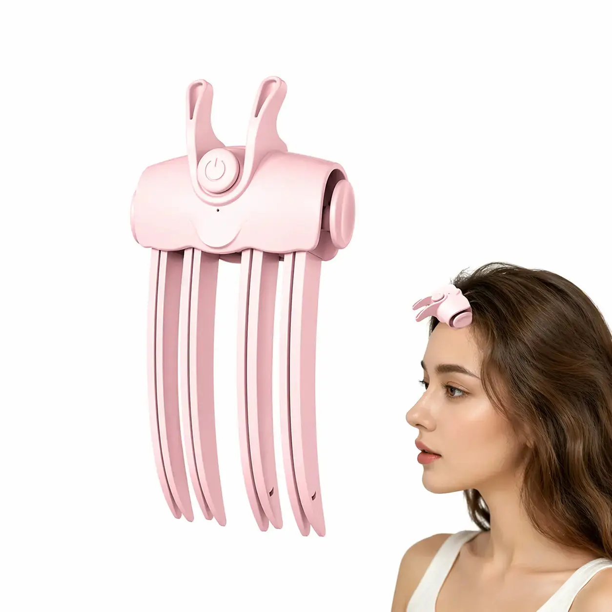 Heated Hair Root Lifter, 2 Temp Settings Portable Rechargeable Root Volumizer Tool for Women, Quick High Root Lift for Limp Thin Fine Hair