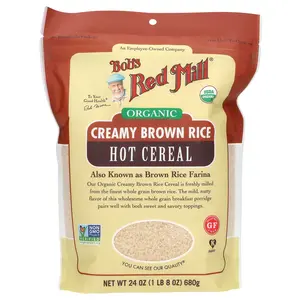 Bob's Red Mill Organic Creamy Brown Rice, Hot Cereal, 24 oz (680 g)