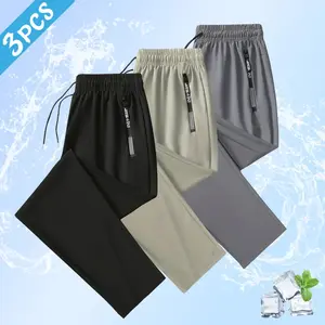 Men’s Stretch Sports Casual Pants 3-Pack – Lightweight and breathable, perfect for sports, available in multiple colors