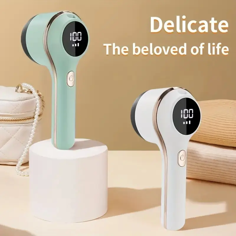 USB Rechargeable Fabric Shaver with Dual-Protection - Portable Lint Remover for Cloths and Fabrics, Hairball Trimmer for Sweater Lint Cleaner Lint Eraser
