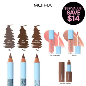 MOIRA | Cool Brown Lip Bundle | Coordinated Brown Lip Collection for Sculpted Long-Lasting Wear